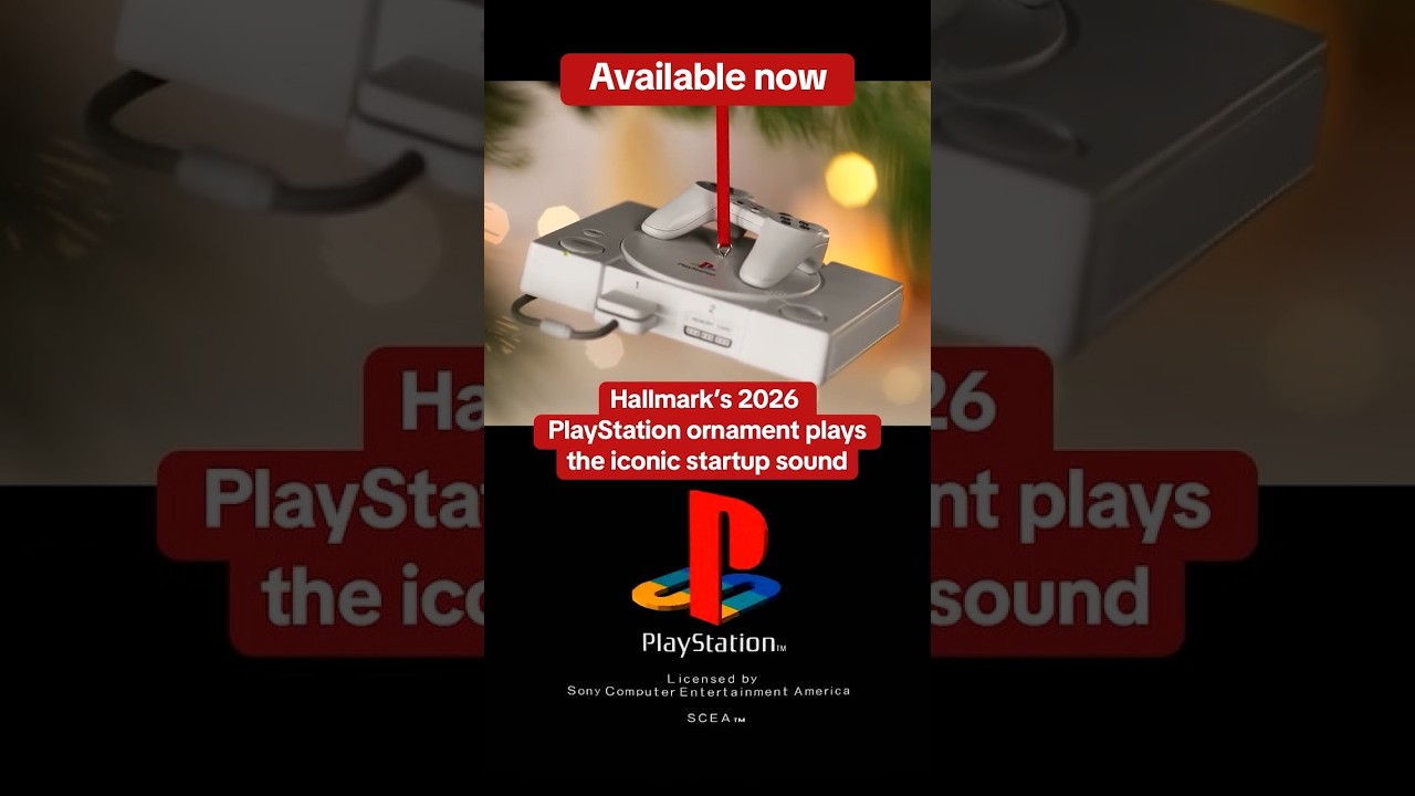 Ozdoba Hallmark do PlayStation 2026 odtwarza oryginalny dźwięk startowy