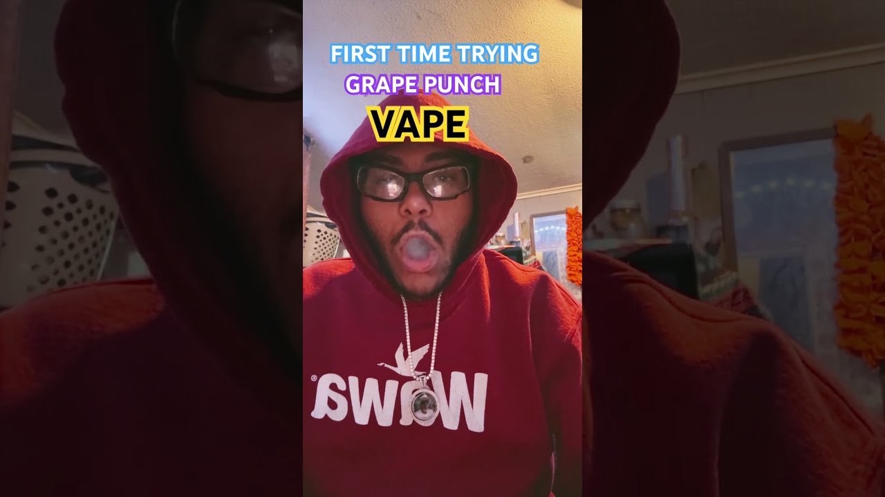 FIRST TIME TRYING GRAPE PUNCH VAPE #420 #vape #thc #diamonds #viral #fypシ #fun #comments #newjersey