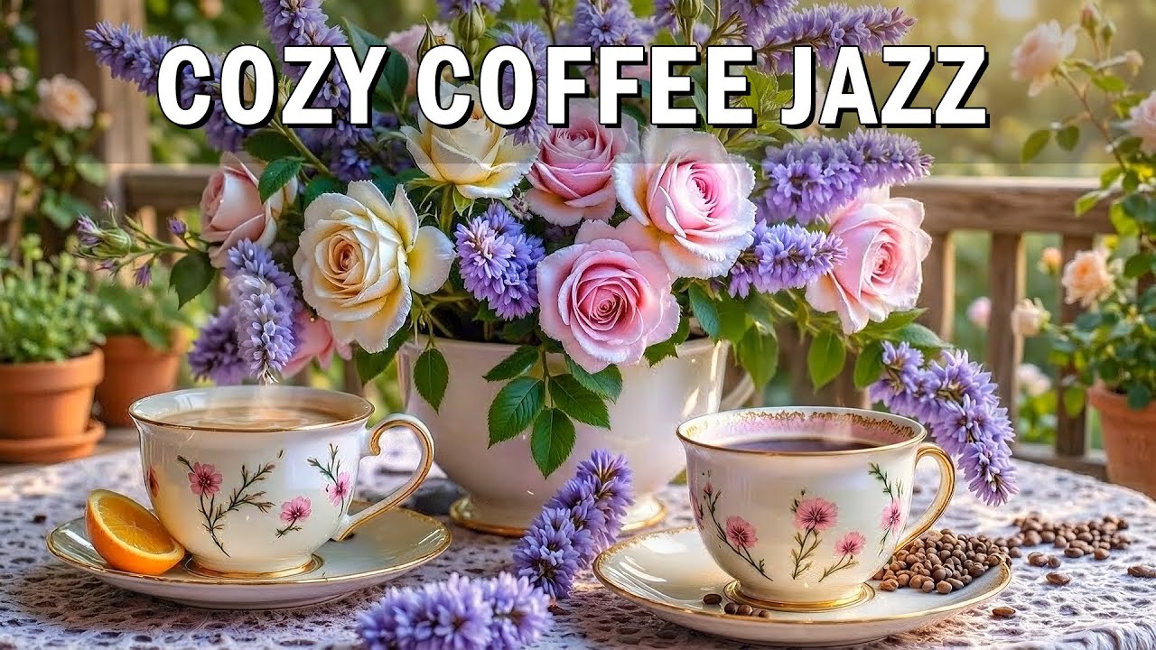 Cozy Spring Coffee Jazz ☕ Smooth Bossa Nova Café Vibes for Reading, Focus & Relax.