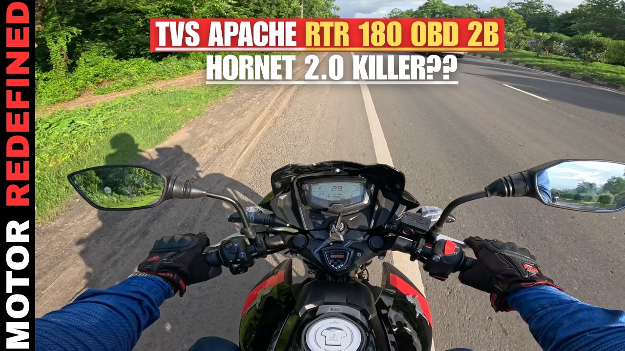 2025 TVS Apache RTR 180 OBD 2B Model Ride Review | Honda Hornet 2.0 Killer??