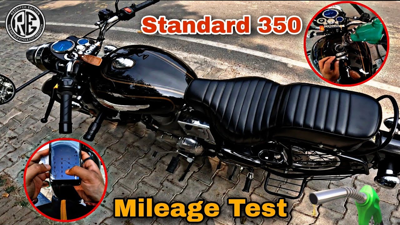 Royal Enfield Standard 350 Mileage || Shocking Result || Bullet 350 Average Test In City