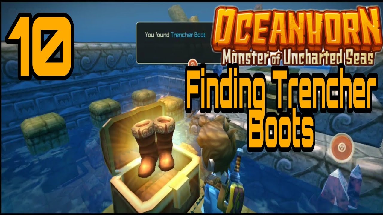 Action Adventure Android/IOS Game (OCEANHORN 1 Gameplay part 10 Finding the Trencher Boots)