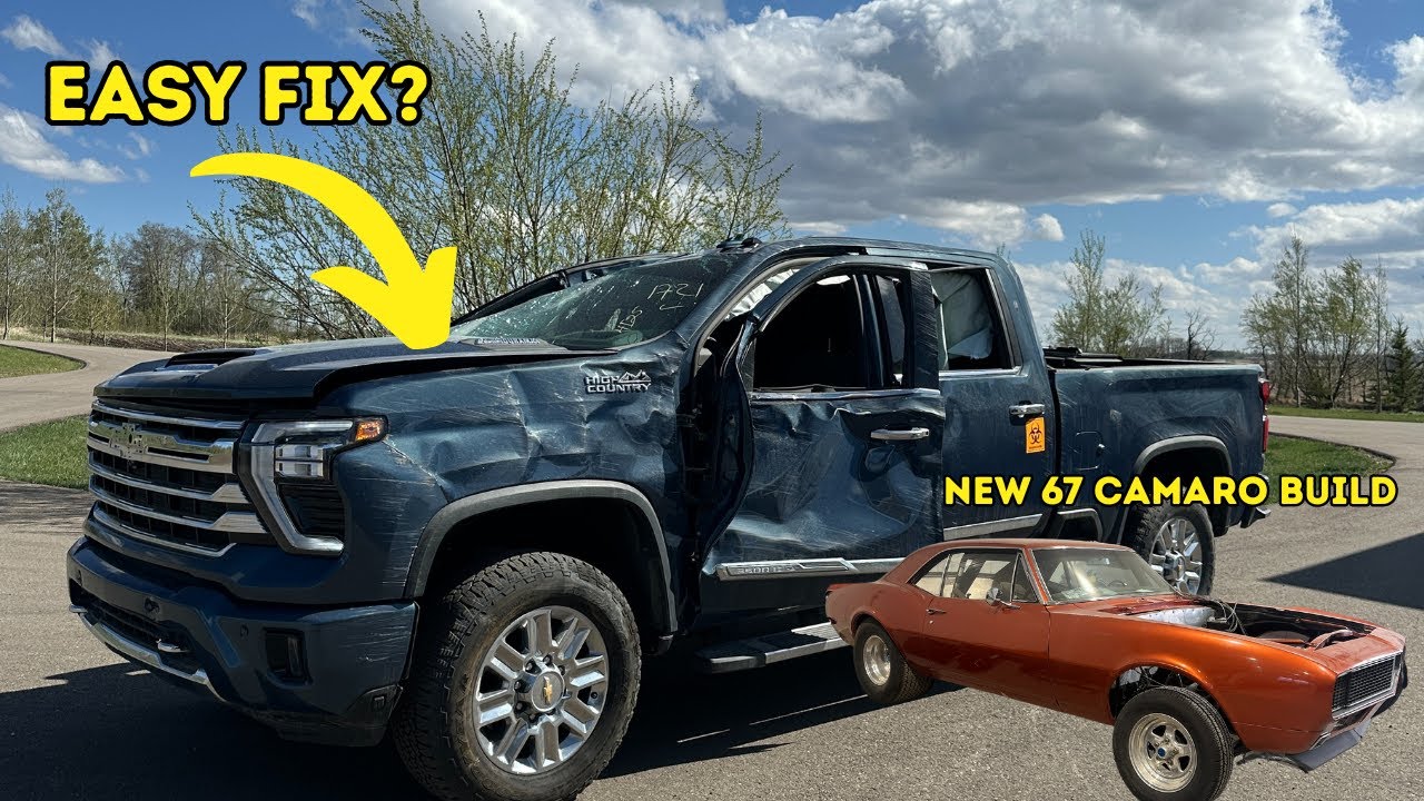 Rebuilding a 2022 Silverado 1500 and buying a 1967 Camaro and destroyed 2024 High Country Duramax!