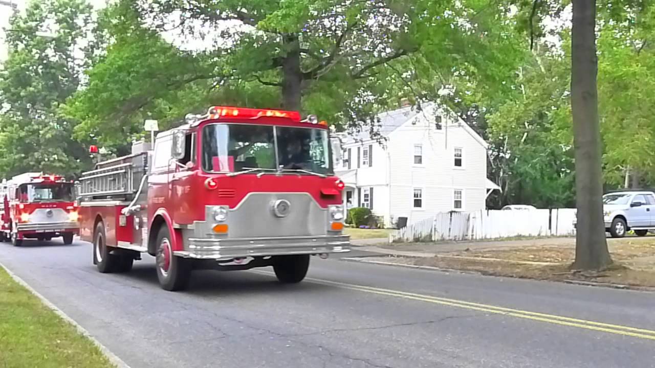 2014 Milford Ct. Engine 260 Fire Truck Parade Muster 9-6-2014 Part 1