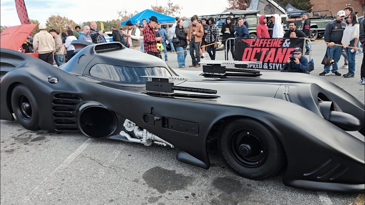 The BATMOBILE at CAFFEINE & OCTANE!