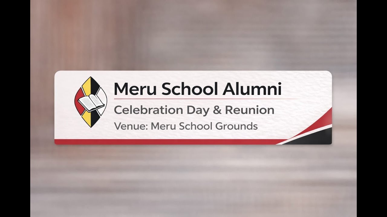 MERU SCHOOL ALLUMNI CELEBRATION DAY AND REUNION