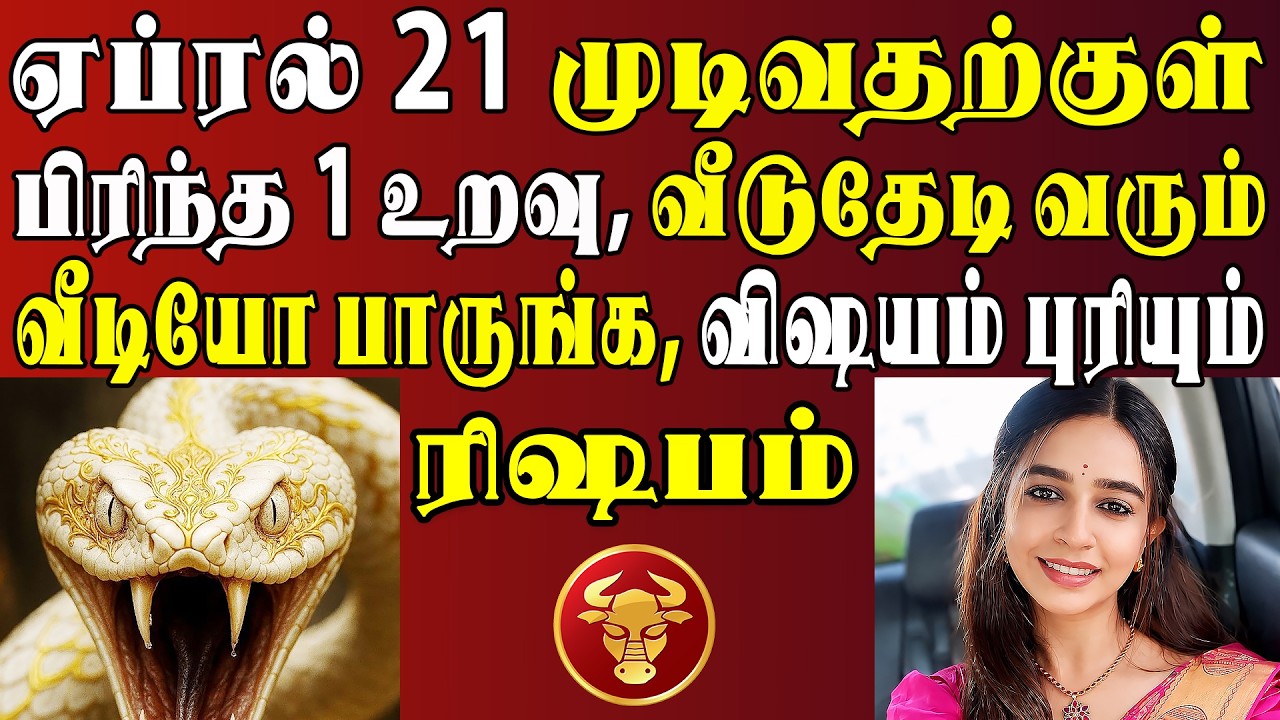 வீட்டிற்கு வரப்போகும் நபர் பற்றி தெரிந்தால் என்ஜாய் பண்ணுவீங்க | Rishabam Rasi | ரிஷபம் ராசி
