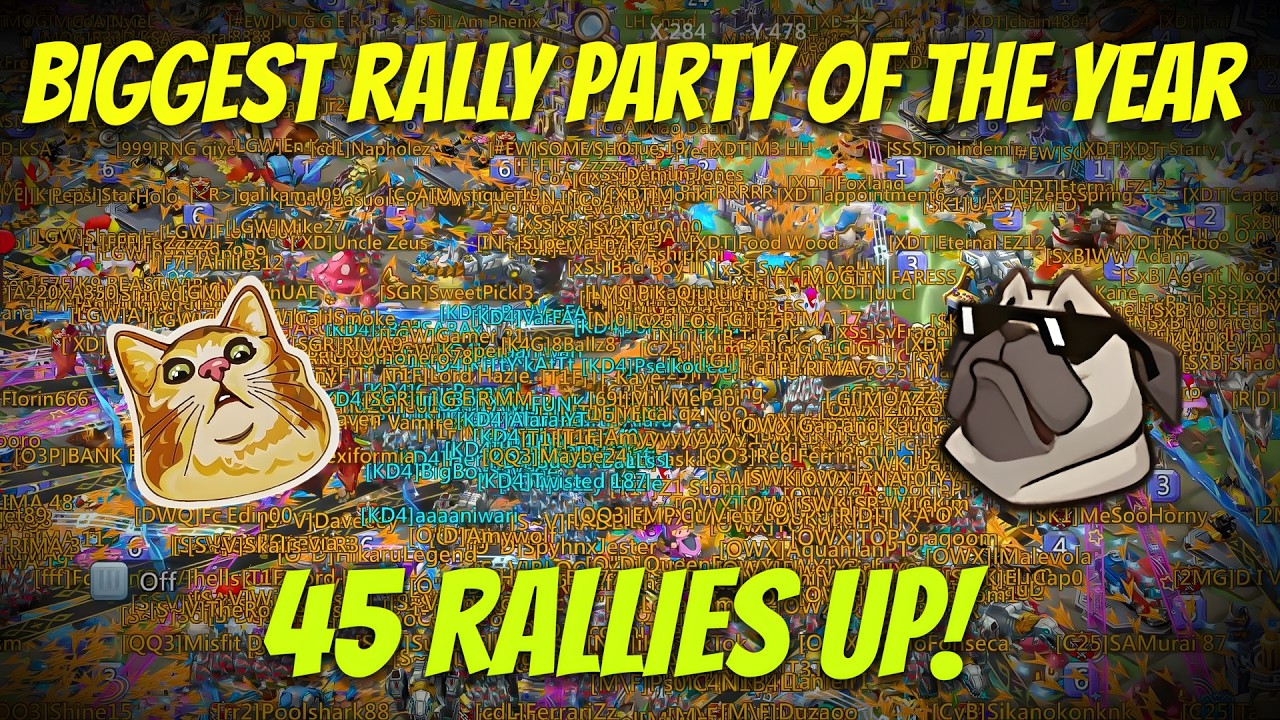 Lords Mobille - Biggest rally party in 2026! 45 rallies at K734. Let's burn everything around