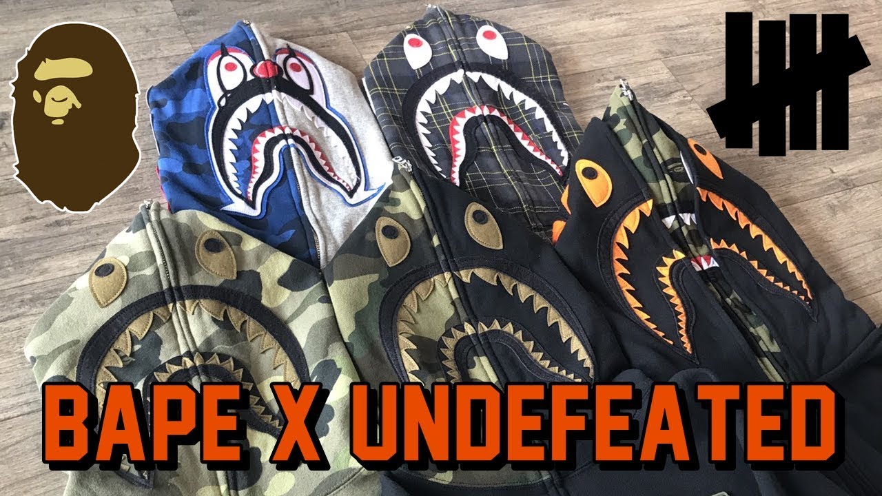 Bape x Undefeated | Sejarah Kolaborasi Shark Hoodie | Rebellion Official Club