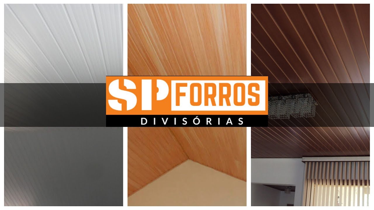 Forro de PVC Liso cores de madeira