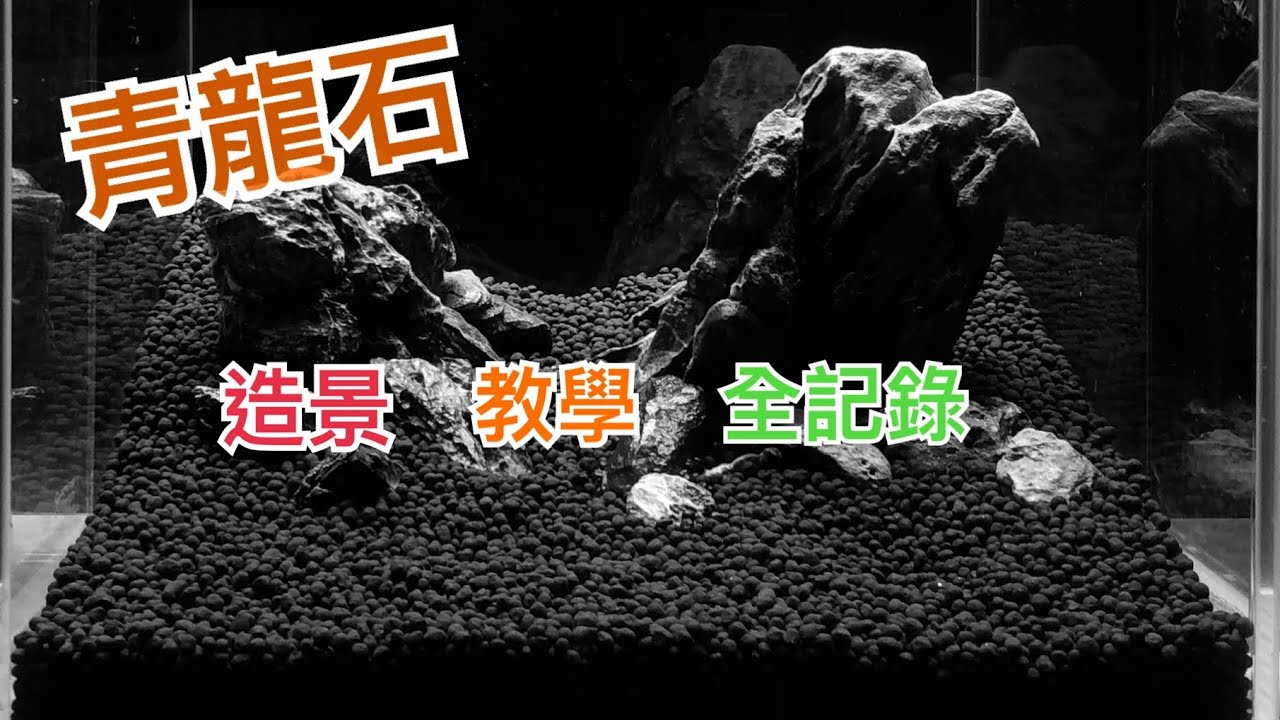 30cm青龍石水草造景｜凹型構圖造景｜30cm Qinglongyan aquatic landscape｜Concave composition