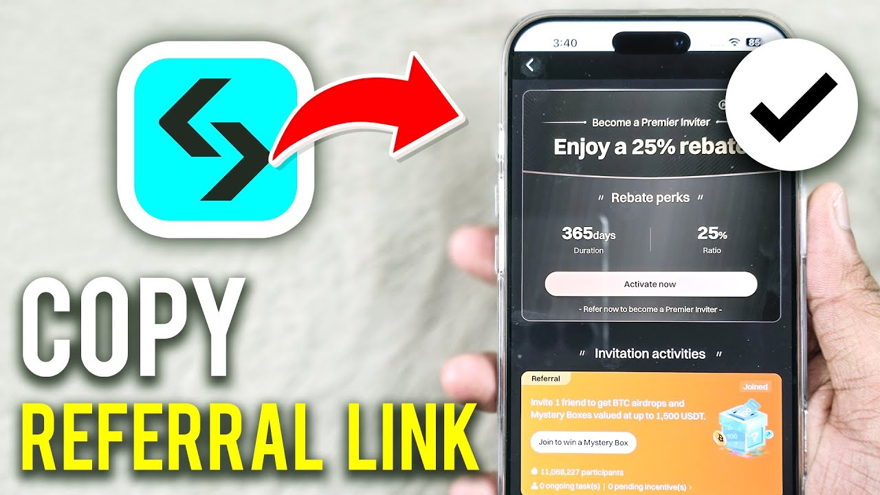 How to Copy Referral Link on Bitget
