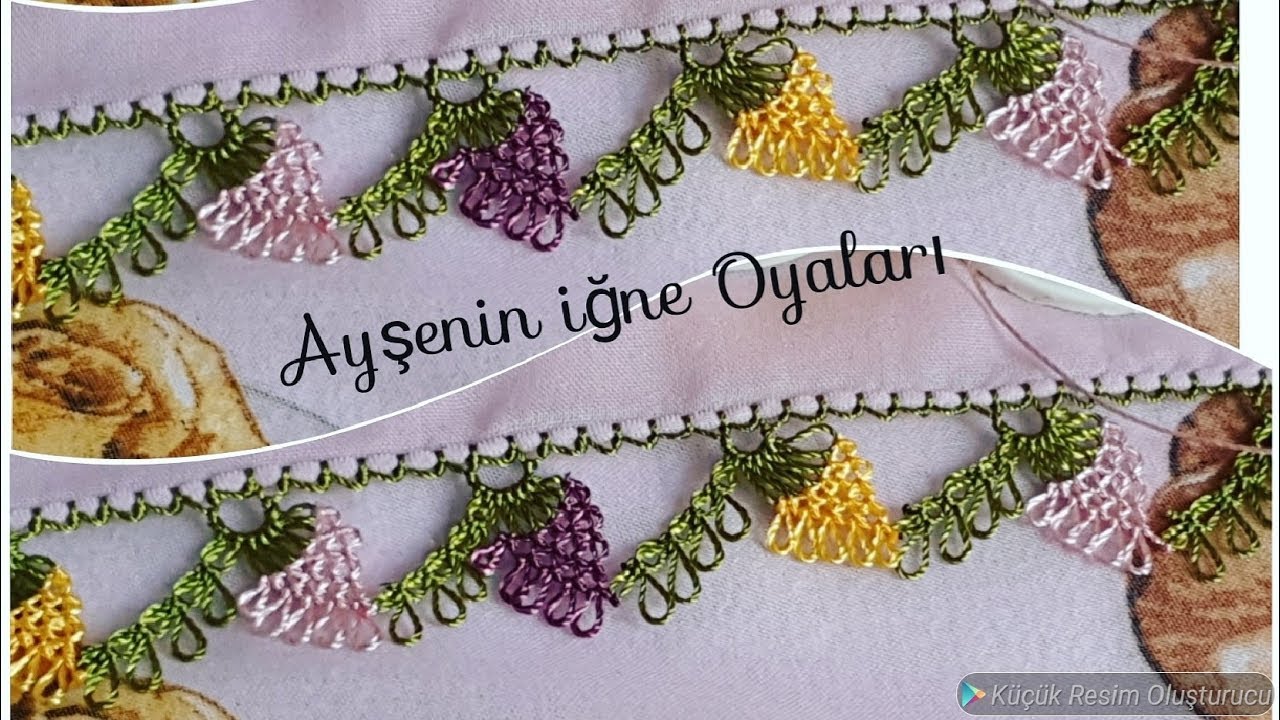 430.model yazma üzerine yapılan muhteşem bir iğne oyası modeli