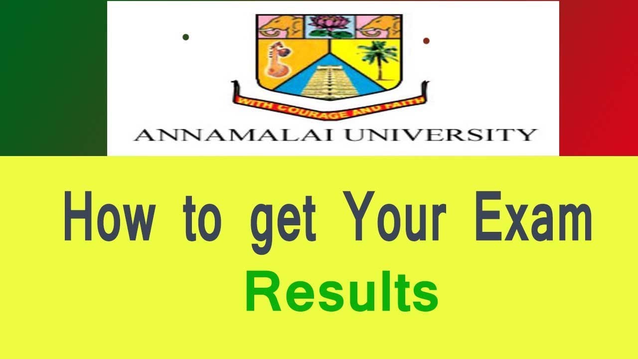 Annamalai University Exam Results Download