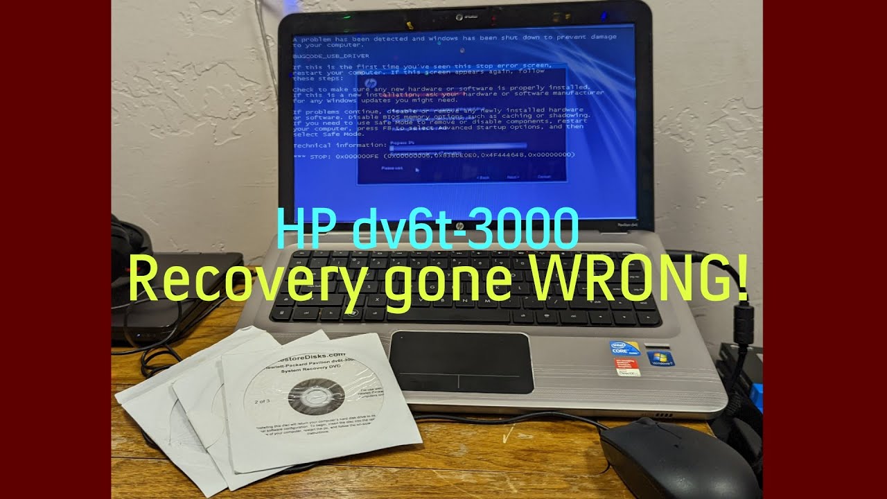 Восстановление системы HP Pavilion dv6t-3000 пошло НЕПРАВИЛЬНО!