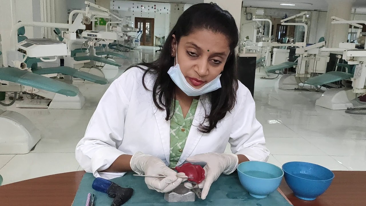 Topic: Manipulation of Impression Compound and Making of Primary Impression on Metal Dies