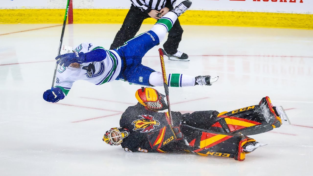 NHL Flying Poke Check Fails