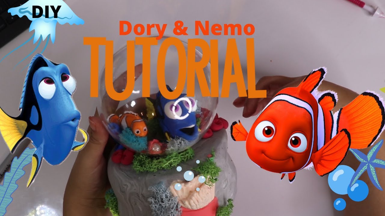 HOW TO MAKE NEMO & DORY FULL TUTORIAL FOR BEGINNERS | Cake topper | CLAY | FONDANT | POLYMER CLAY
