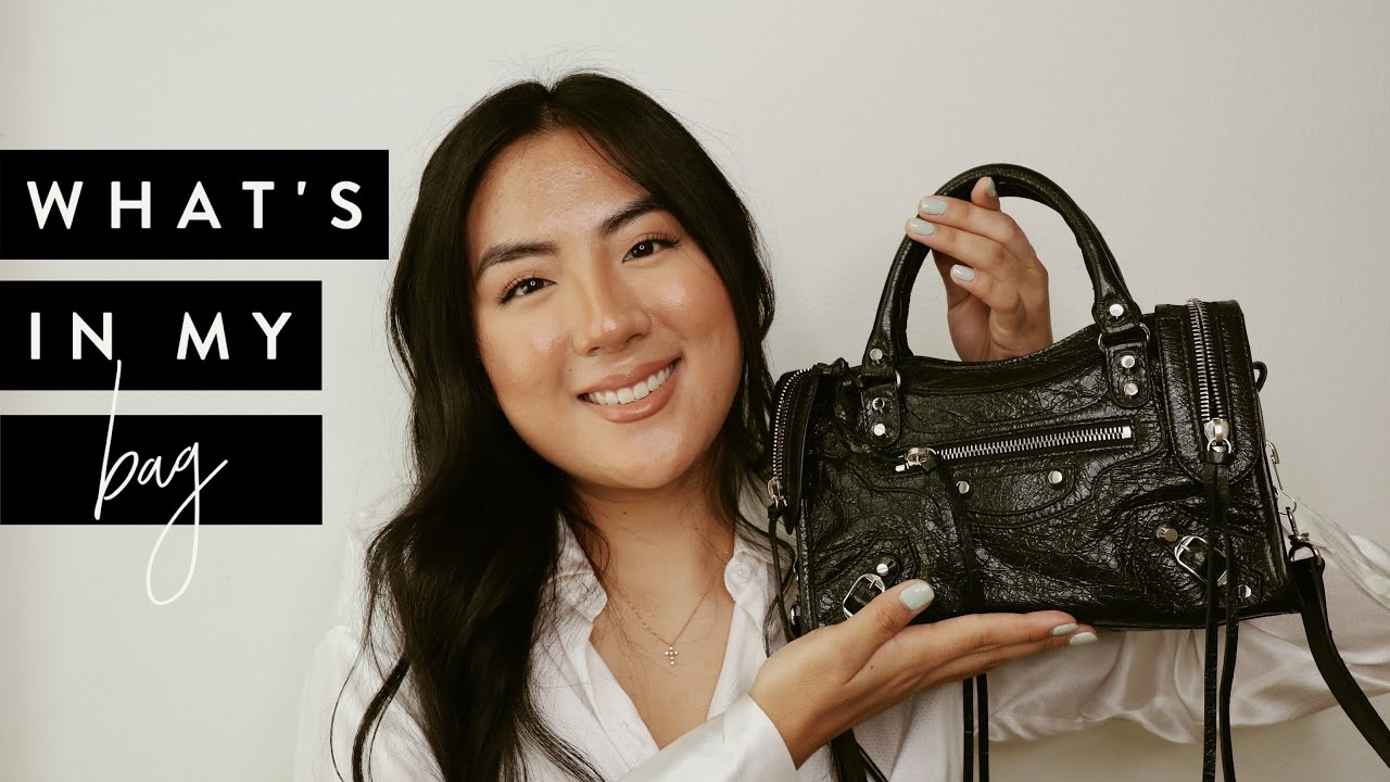 Updated what's in my bag: Balenciaga Mini City Bag