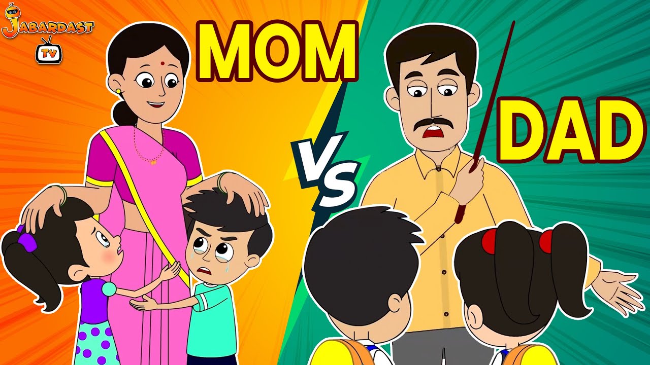 MOM VS DAD | Family Morning Routine | Family Drama | Moral Story | Jabardast Tv