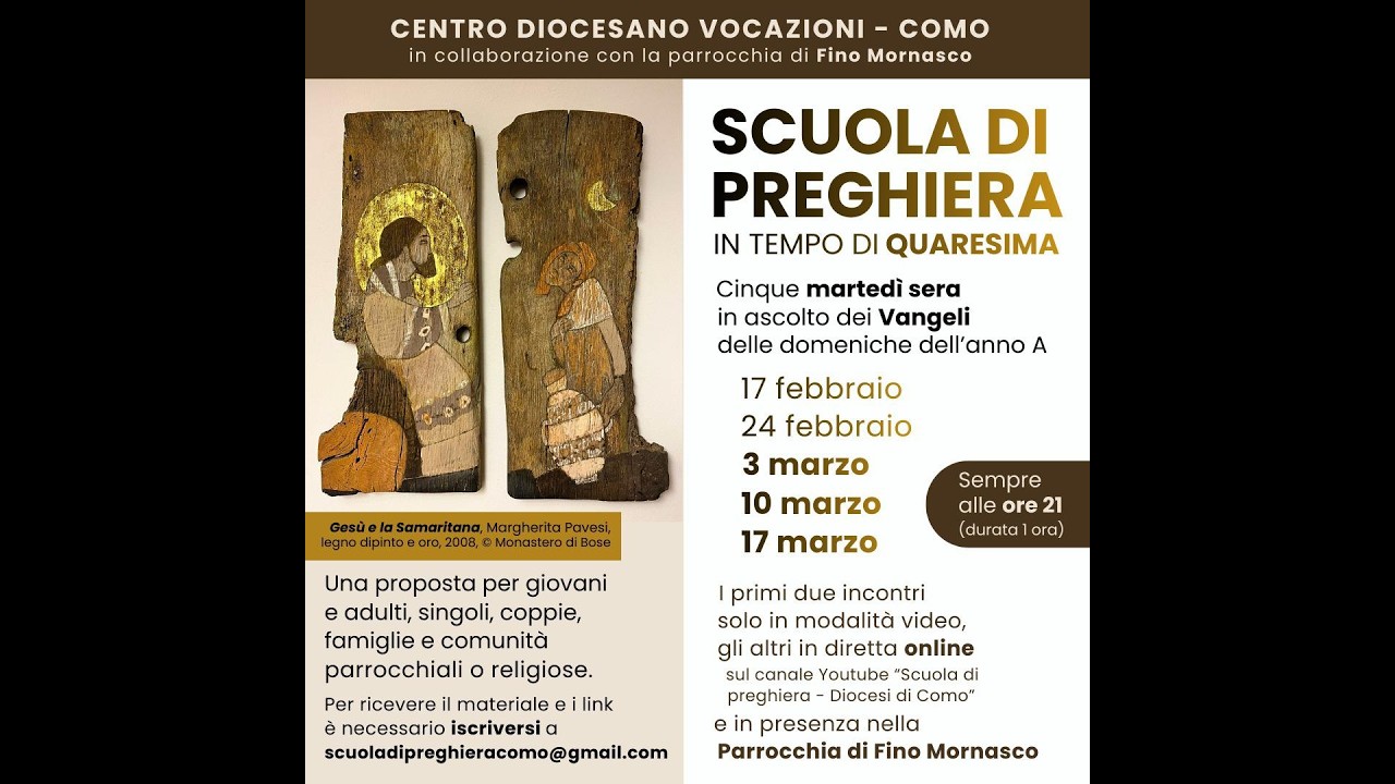 Scuola di preghiera in tempo di Quaresima 2026 | 4º incontro