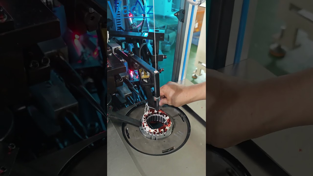 Table Fan Motor Dual Side Automatic Induction Stator Coil Wire Tie Lacing Binding Machine For Sale