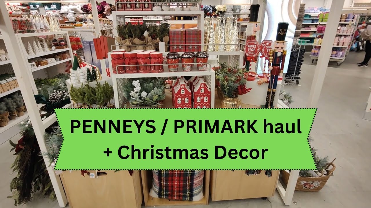 Penneys haul + Christmas Decor #Primark in Dublin Ireland