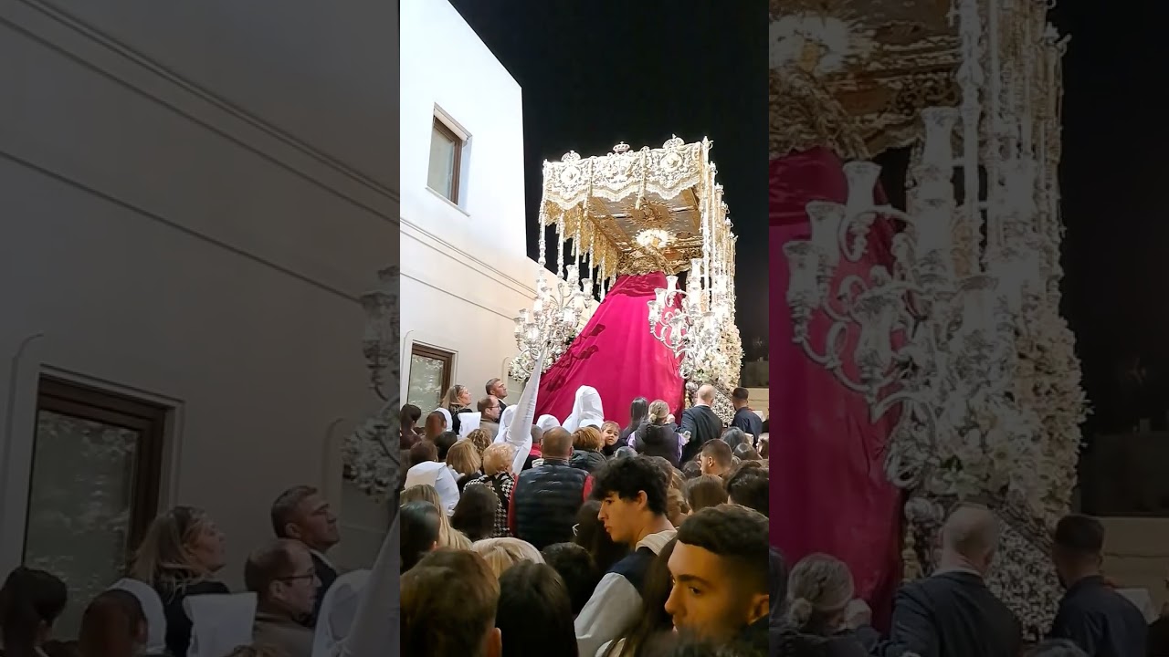 Momento histórico lunes santo Ayamonte 2024. Recogida de Maria Santísima del Rosario