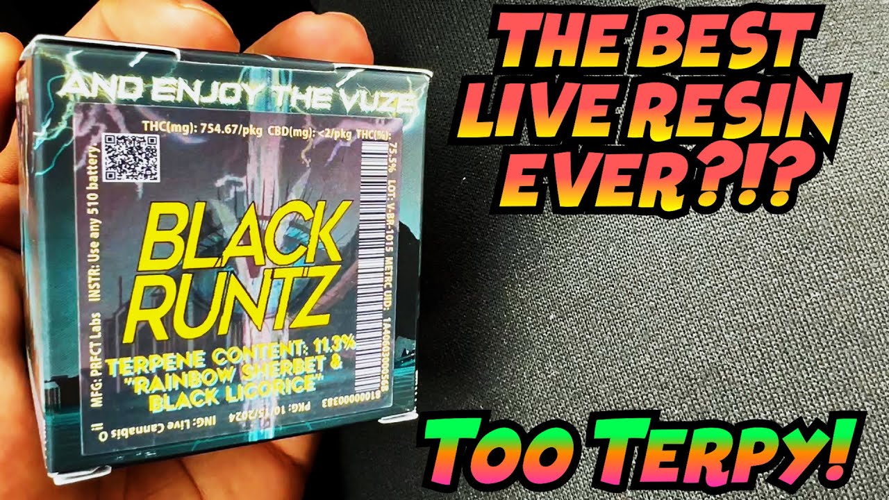 First Time Trying VUZEEE!!! Is This The Next Best Tasting Cart EVER!? Black Runtz Live Resin Review