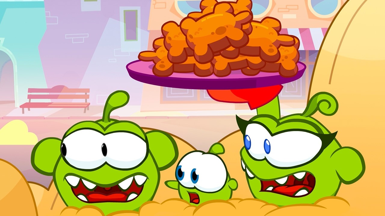 As Historias do Om Nom: Om Nom Cafe 🧁  Episódios seguidos 1-5 de Temporada 18 -  Desenho Infantil