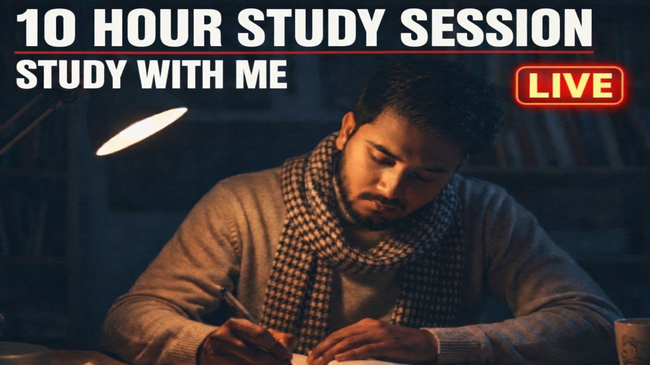 Study With Me LIVE 🔴 10 Hours | NEET 2026 Preparation | Silent Study #live #studywithme #vlog #neet
