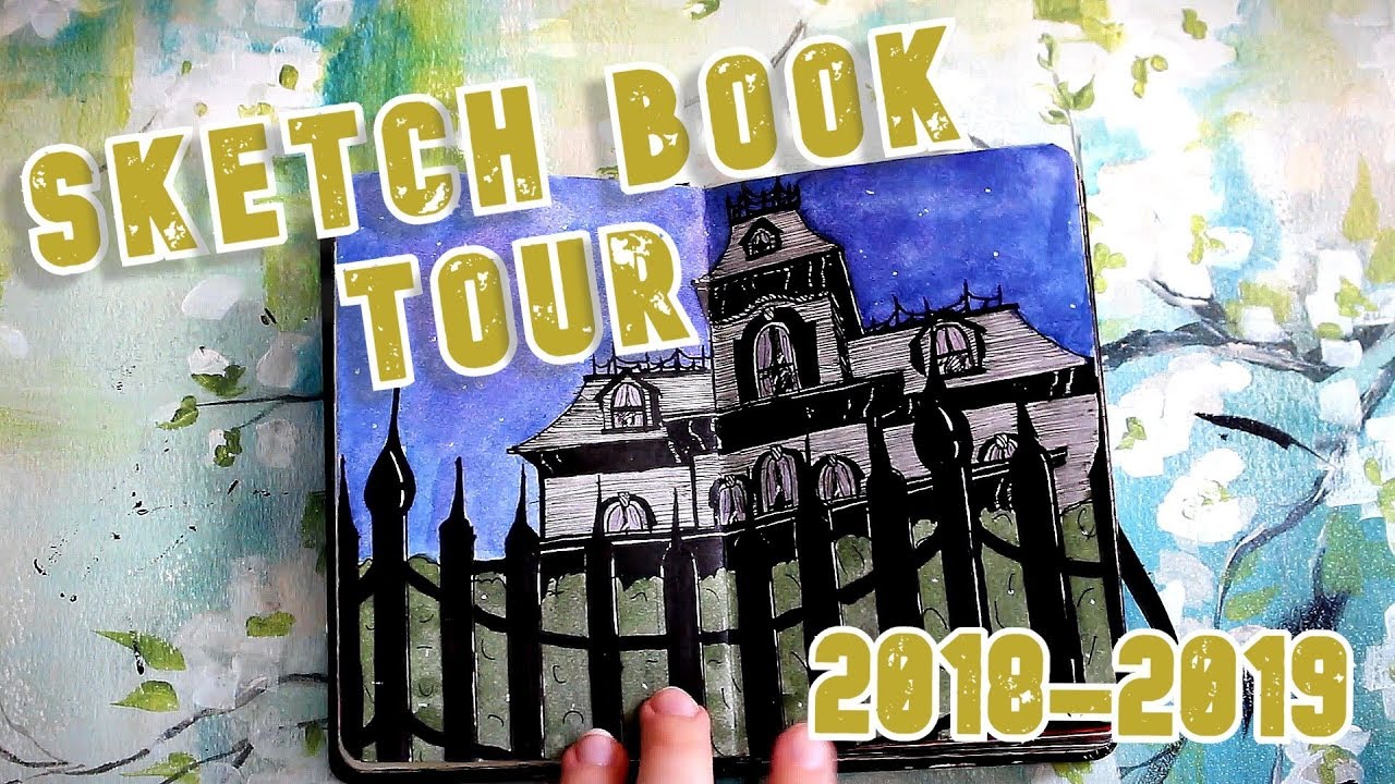 Sketch book tour ft. UNSETTLING INKTOBER DRAWINGS | 2018-2019 |