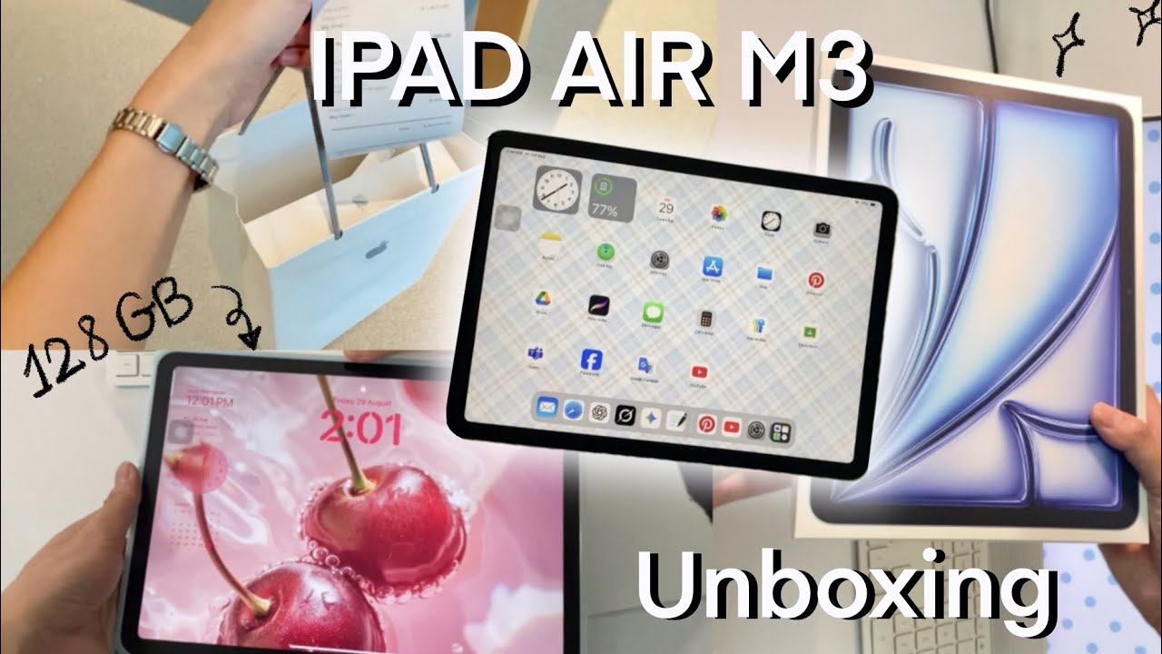 IPAD AIR M3 Unboxing (2025) 🌟💌 | 11 inch, 128 GB (blue) + apple pencil pro 