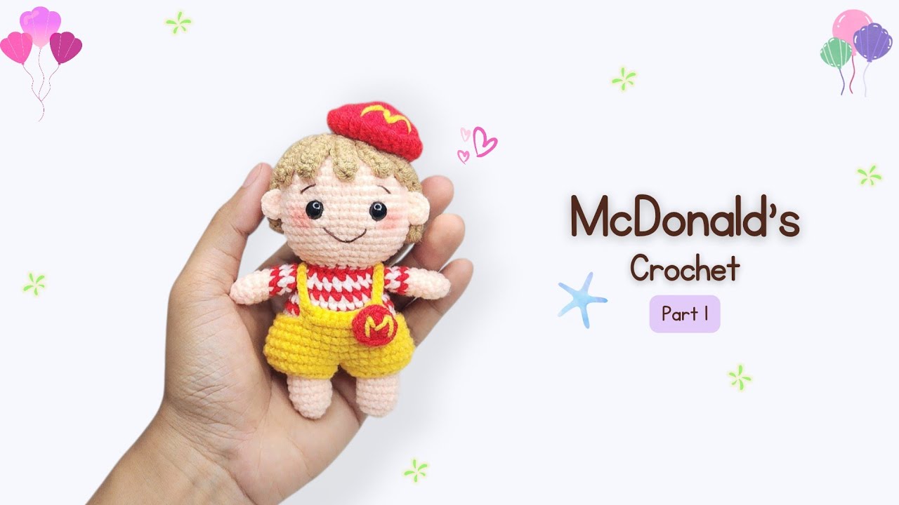 McDonald’s Crochet Amigurumi (1/2) | Cute Fast Food Crochet Tutorial