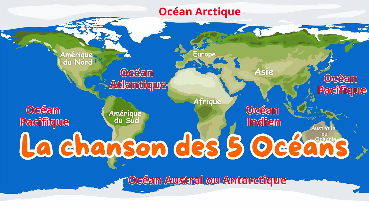 🎶La Chanson des 5 Océans 🎶 | Five Oceans Song In French | BORAKIDS en FRANÇAIS