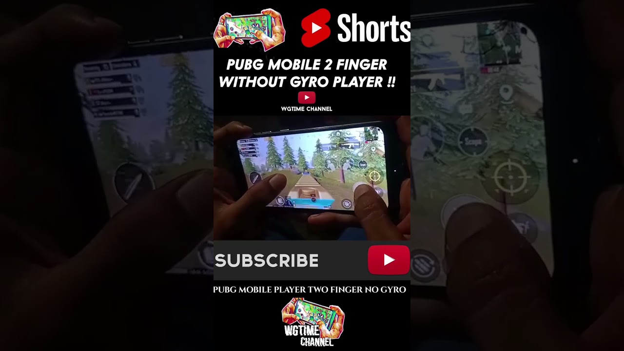 2 THUMB WITHOUT GYRO PLAYER HANDCAM #shorts #pubg