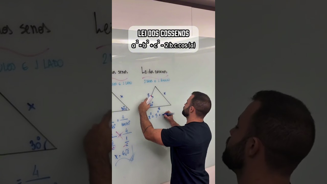 Lei dos Senos e Lei dos cossenos #ramatematica #geometria #trigonometria #enem #uerj