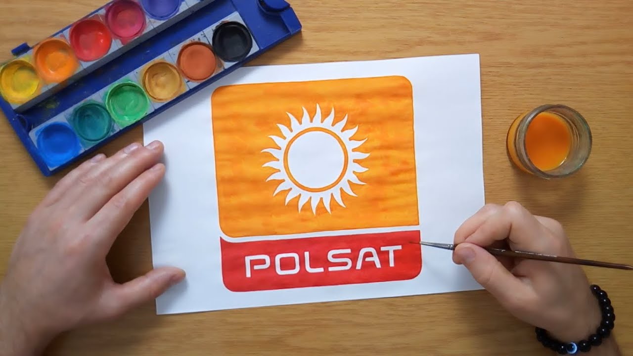 Jak narysować logo Polsat - How to draw the Polsat logo
