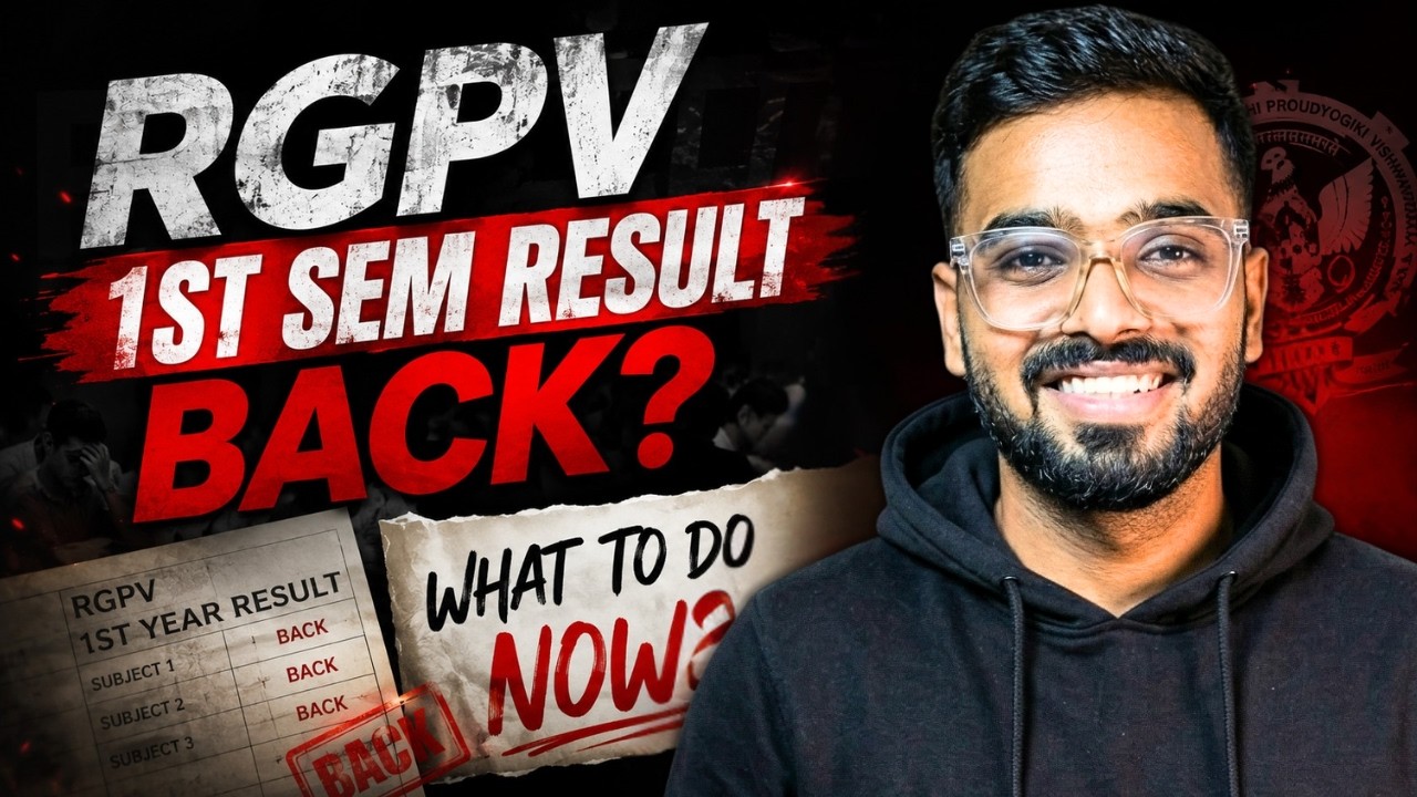RGPV 1st Sem Result Back? Don't Lose Hope | Special Message for Students