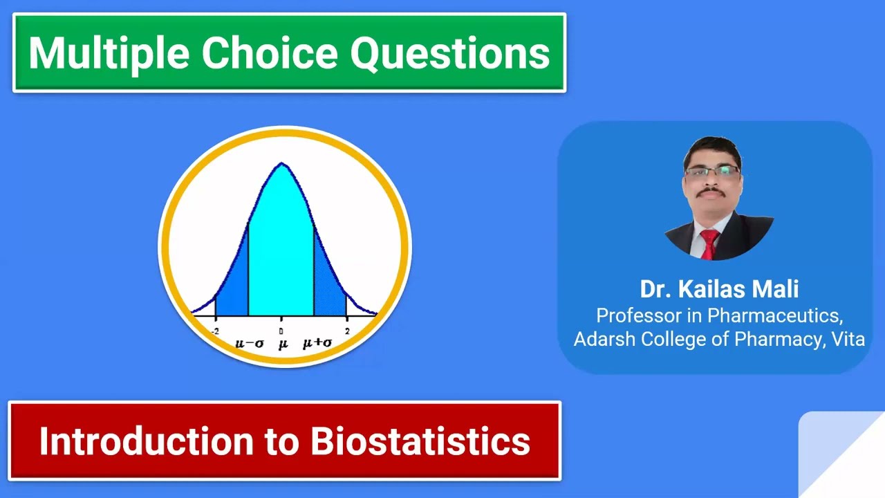 Biostatistics and Research Methodology ll Introduction to Biostatistics ll MCQ Part I