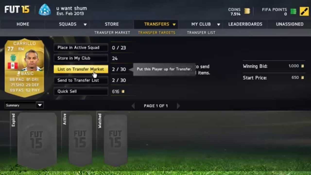 FIFA 15 WEB APP: BEST TRADING METHOD SO FAR!?