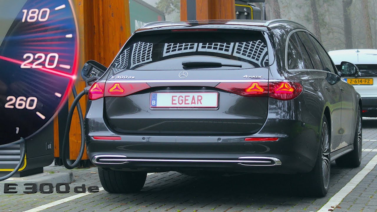 313HP Mercedes E 300de (2026) // 0-100 0-200 Top Speed on Autobahn