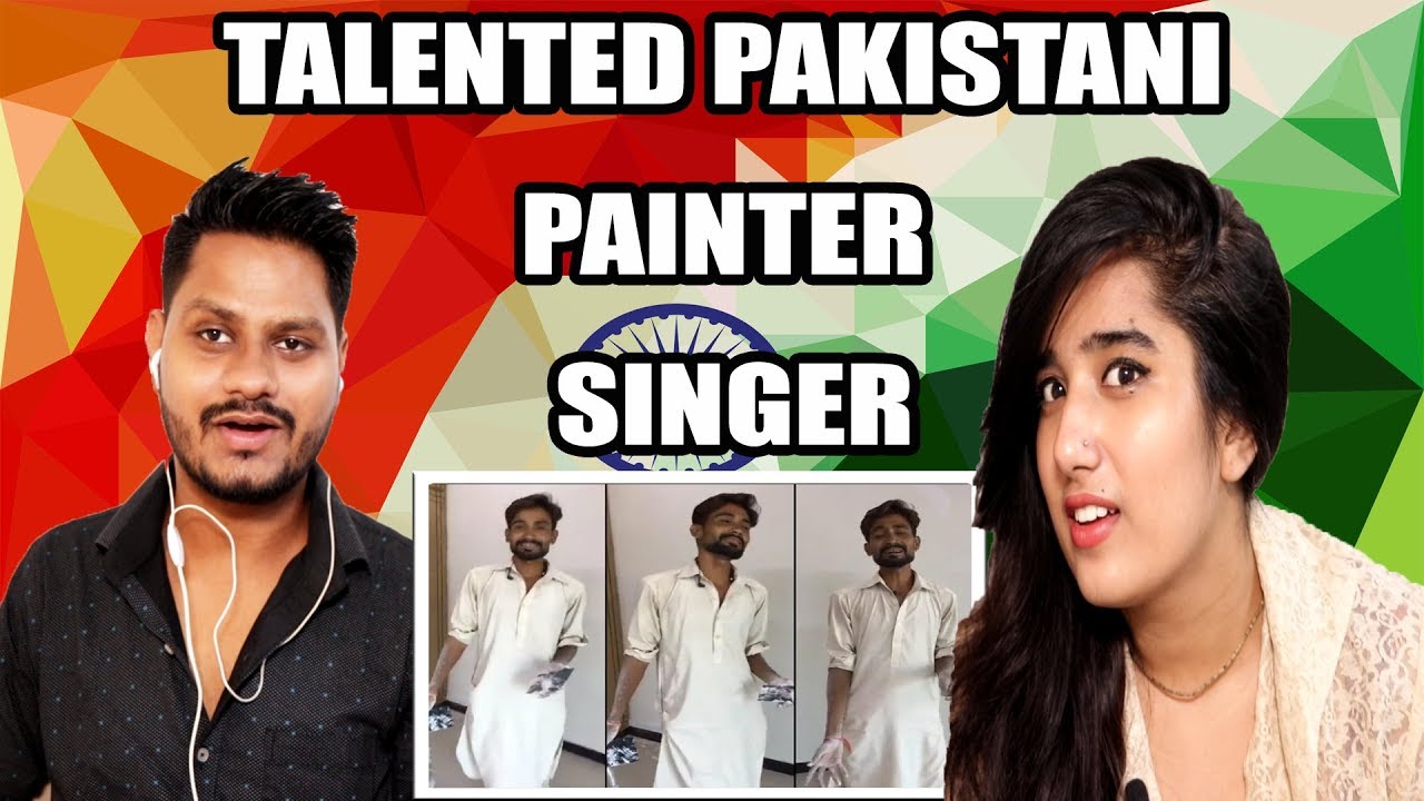 Indian Reaction On Pakistani Painter Singer | He Deserves to go Viral | Krishna Views