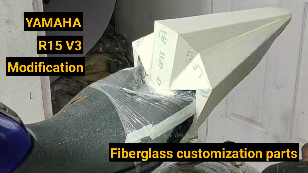 R15 V3 Modification | Tail customization | Fiberglass | #yamaha #r15 #r15v3 @2BMotocraft