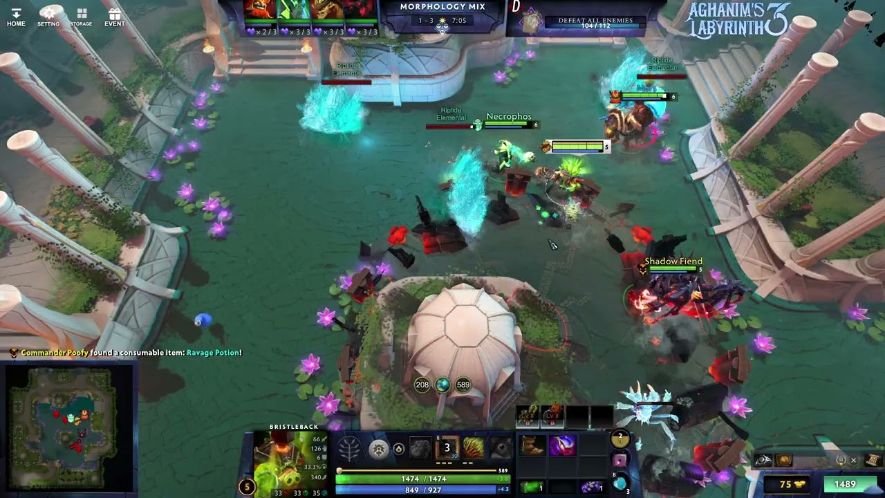 Dota 2 Arcade: Aghanim's Labyrinth III BB so Broken