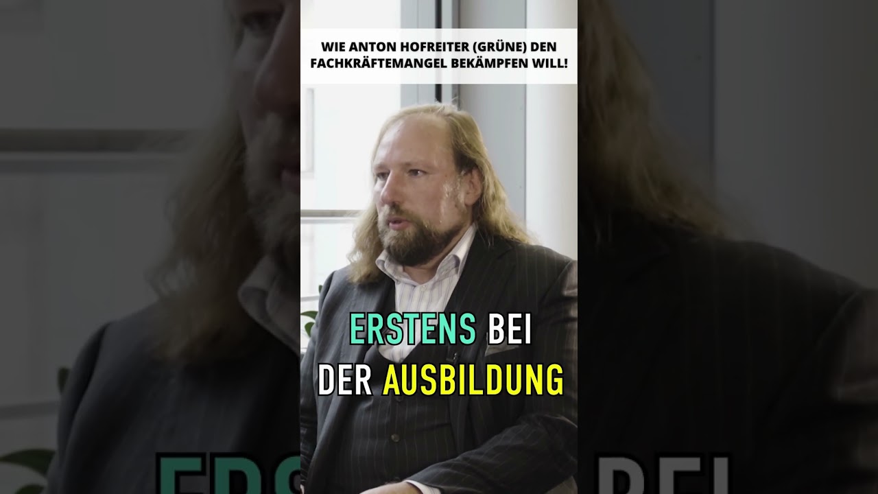 💡Wie Anton Hofreiter den Fachkr&auml;ftemangel bek&auml;mpfen will! #politiktalk #fyp #shorts #hofreiter