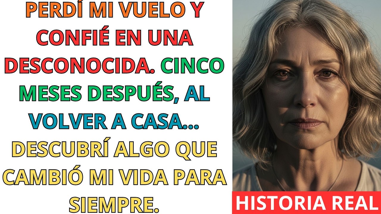 Perdí mi vuelo y confié en una desconocida… lo que encontré al volver cambió mi destino