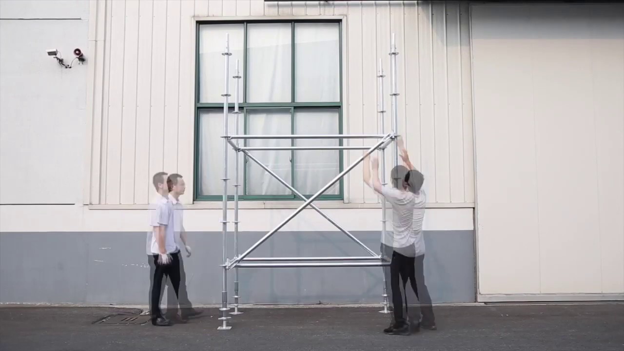 How to erect ringlock scaffolding?