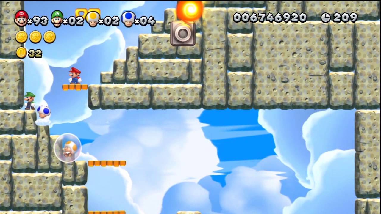 New Super Mario Bros. U - Story Part 10 - Superstar Road (4-1 Players)