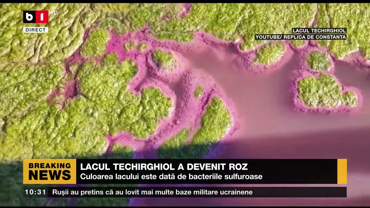 LACUL TECHIRGHIOL A DEVENIT ROZ_Știri B1_27 iunie 2022